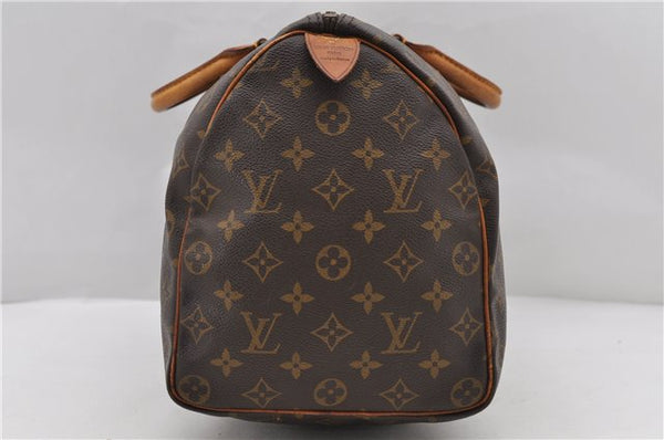 Authentic LOUIS VUITTON Monogram Speedy 35 Hand Bag M41524 LV 8619C