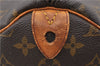 Authentic LOUIS VUITTON Monogram Speedy 35 Hand Bag M41524 LV 8619C