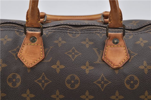 Authentic LOUIS VUITTON Monogram Speedy 35 Hand Bag M41524 LV 8619C