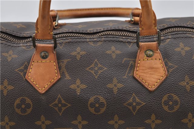 Authentic LOUIS VUITTON Monogram Speedy 35 Hand Bag M41524 LV 8619C