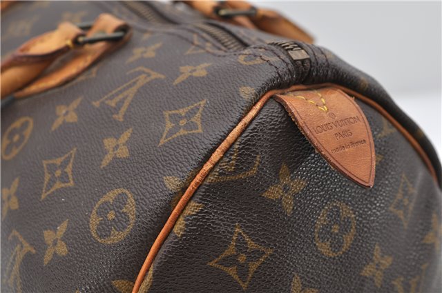 Authentic LOUIS VUITTON Monogram Speedy 35 Hand Bag M41524 LV 8619C