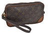 Authentic Louis Vuitton Monogram Marly Dragonne PM M51827 Clutch Hand Bag 8619F