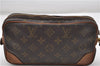 Authentic Louis Vuitton Monogram Marly Dragonne PM M51827 Clutch Hand Bag 8619F