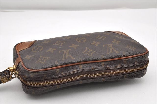 Authentic Louis Vuitton Monogram Marly Dragonne PM M51827 Clutch Hand Bag 8619F