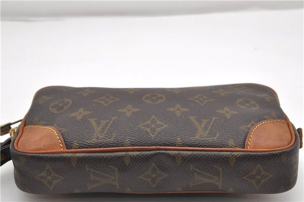 Authentic Louis Vuitton Monogram Marly Dragonne PM M51827 Clutch Hand Bag 8619F