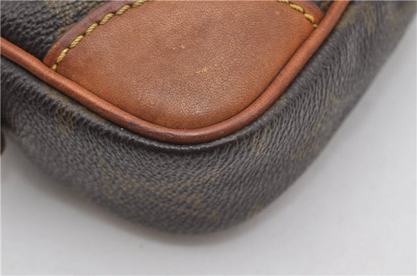 Authentic Louis Vuitton Monogram Marly Dragonne PM M51827 Clutch Hand Bag 8619F