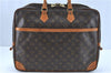 Auth Louis Vuitton Monogram M53362 Porte Documents Voyage 2 Compartments 8621A