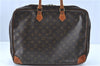 Auth Louis Vuitton Monogram M53362 Porte Documents Voyage 2 Compartments 8621A