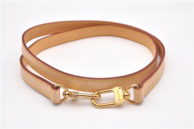 Authentic Louis Vuitton Leather Shoulder Strap Beige 39.4