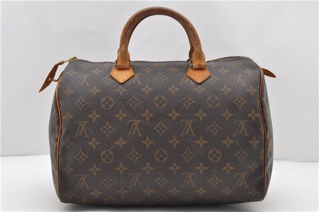 Authentic LOUIS VUITTON Monogram Speedy 30 Hand Bag M41526 LV 8622C