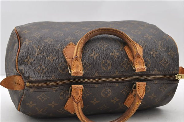 Authentic LOUIS VUITTON Monogram Speedy 30 Hand Bag M41526 LV 8622C