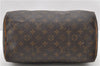 Authentic LOUIS VUITTON Monogram Speedy 30 Hand Bag M41526 LV 8622C