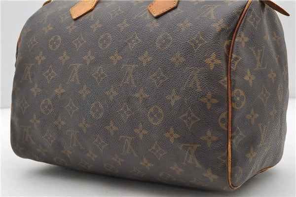 Authentic LOUIS VUITTON Monogram Speedy 30 Hand Bag M41526 LV 8622C