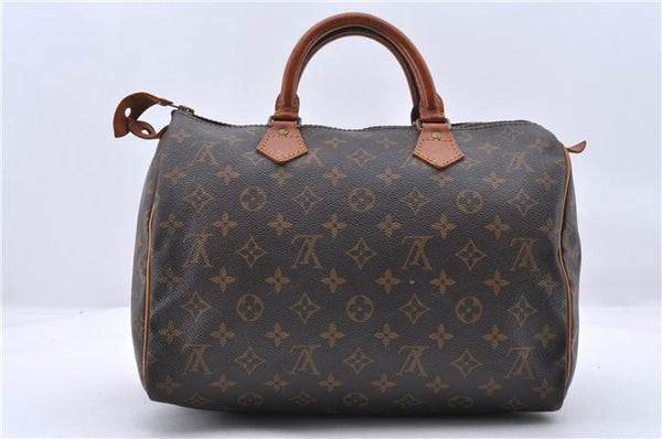 Authentic LOUIS VUITTON Monogram Speedy 30 Hand Bag M41526 LV 8623C