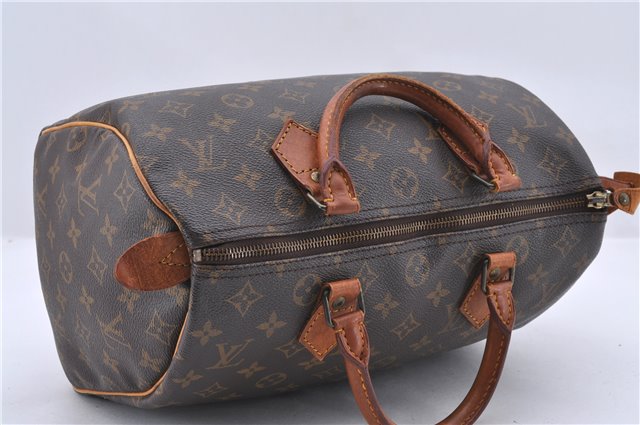 Authentic LOUIS VUITTON Monogram Speedy 30 Hand Bag M41526 LV 8623C