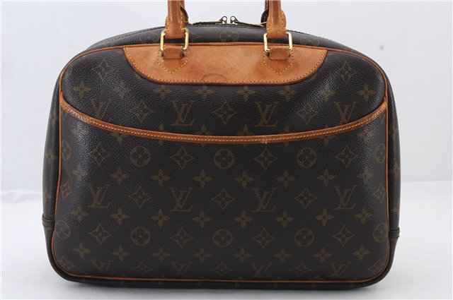 Authentic LOUIS VUITTON Monogram Deauville Hand Bag M47270 LV 8624C