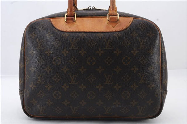Authentic LOUIS VUITTON Monogram Deauville Hand Bag M47270 LV 8624C