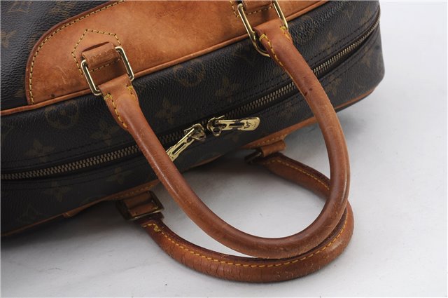 Authentic LOUIS VUITTON Monogram Deauville Hand Bag M47270 LV 8624C