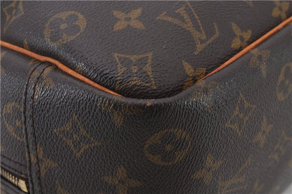 Authentic LOUIS VUITTON Monogram Deauville Hand Bag M47270 LV 8624C