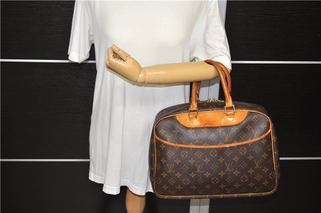 Authentic LOUIS VUITTON Monogram Deauville Hand Bag M47270 LV 8624C