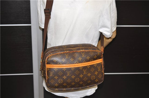 Auth LOUIS VUITTON Monogram Reporter PM Shoulder Cross Body Bag M45254 LV 8626C