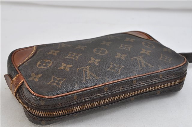 Auth LOUIS VUITTON Monogram Marly Dragonne PM Clutch Hand Bag M51827 LV 8629C