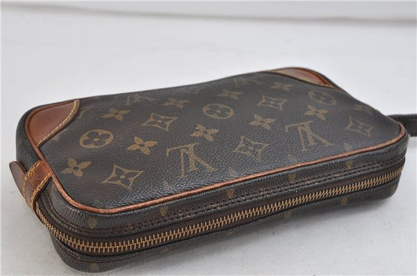 Auth LOUIS VUITTON Monogram Marly Dragonne PM Clutch Hand Bag M51827 LV 8629C