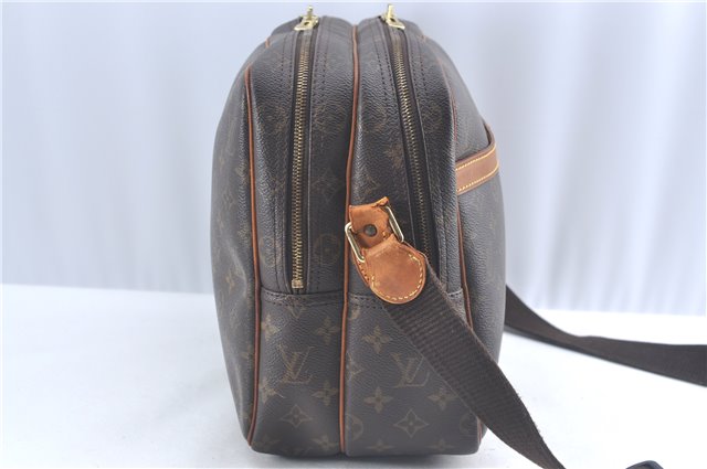 Authentic Louis Vuitton Monogram Reporter GM Shoulder Cross Bag M45252 LV 8631E