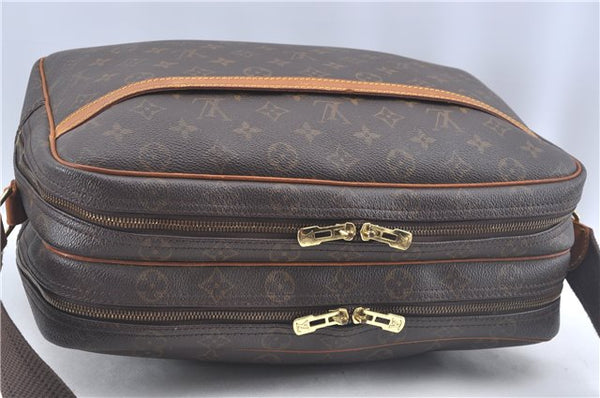 Authentic Louis Vuitton Monogram Reporter GM Shoulder Cross Bag M45252 LV 8631E