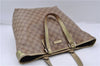 Authentic GUCCI GG Crystal Shoulder Tote Bag PVC Leather 189896 Brown 8632C