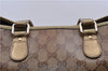 Authentic GUCCI GG Crystal Shoulder Tote Bag PVC Leather 189896 Brown 8632C