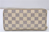 Authentic Louis Vuitton Damier Azur Zippy Wallet Long Purse N60019 LV 8633F