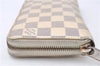 Authentic Louis Vuitton Damier Azur Zippy Wallet Long Purse N60019 LV 8633F