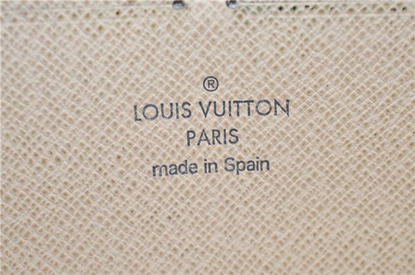 Authentic Louis Vuitton Damier Azur Zippy Wallet Long Purse N60019 LV 8633F