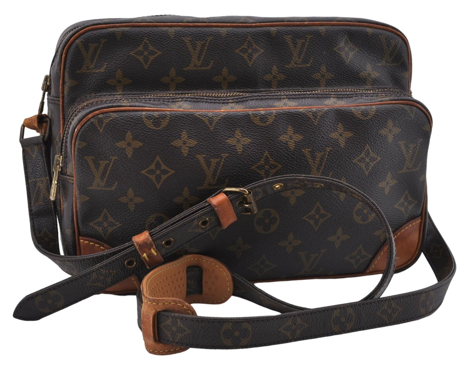 Authentic Louis Vuitton Monogram Nile Shoulder Cross Body Bag M45244 LV 8635D
