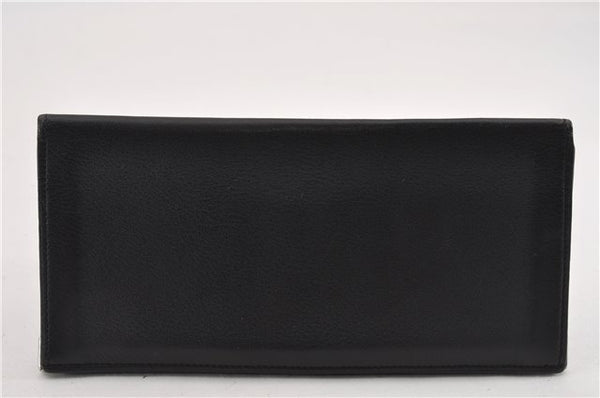 Authentic Cartier Must de Cartier Long Wallet Purse Leather Black 8635F