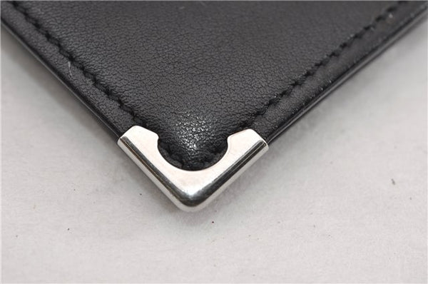 Authentic Cartier Must de Cartier Long Wallet Purse Leather Black 8635F