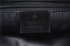 Authentic GUCCI Shoulder Hand Bag Purse Suede Leather 0013167 Black 8637C