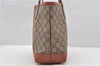 Auth GUCCI GG Supreme Stars Shoulder Tote Bag PVC Leather 309499 Brown 8638C