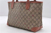 Auth GUCCI GG Supreme Stars Shoulder Tote Bag PVC Leather 309499 Brown 8638C