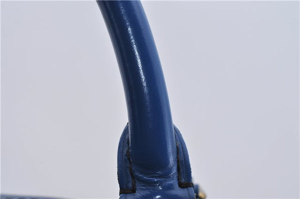 Authentic Louis Vuitton Epi Speedy 30 Hand Boston Bag Blue M43005 LV 8639D