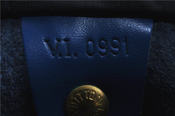 Authentic Louis Vuitton Epi Speedy 30 Hand Boston Bag Blue M43005 LV 8639D