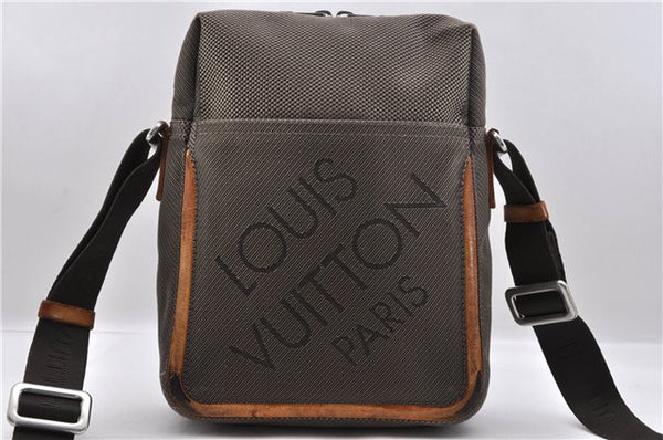 LOUIS VUITTON Damier Geant Shitadan NM Shoulder Cross Bag Brown M93224 LV 8640C