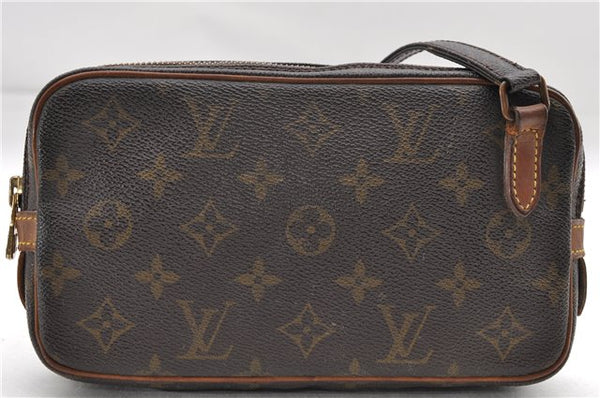 Auth Louis Vuitton Monogram Marly Bandouliere Shoulder Cross Bag M51828 LV 8640D