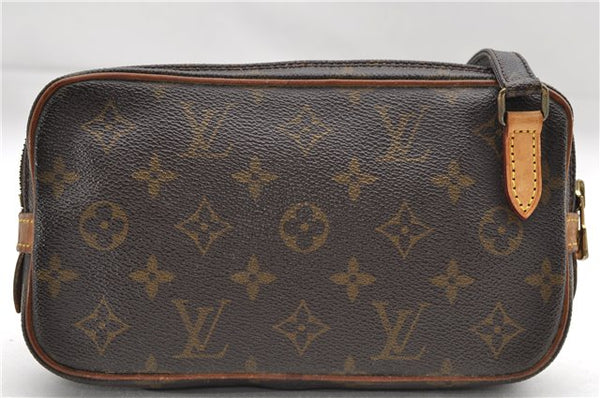 Auth Louis Vuitton Monogram Marly Bandouliere Shoulder Cross Bag M51828 LV 8640D