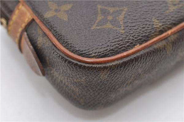 Auth Louis Vuitton Monogram Marly Bandouliere Shoulder Cross Bag M51828 LV 8640D