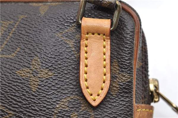 Auth Louis Vuitton Monogram Marly Bandouliere Shoulder Cross Bag M51828 LV 8640D