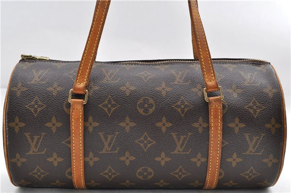 Authentic Louis Vuitton Monogram Papillon 30 Hand Bag M51385 LV 8642D