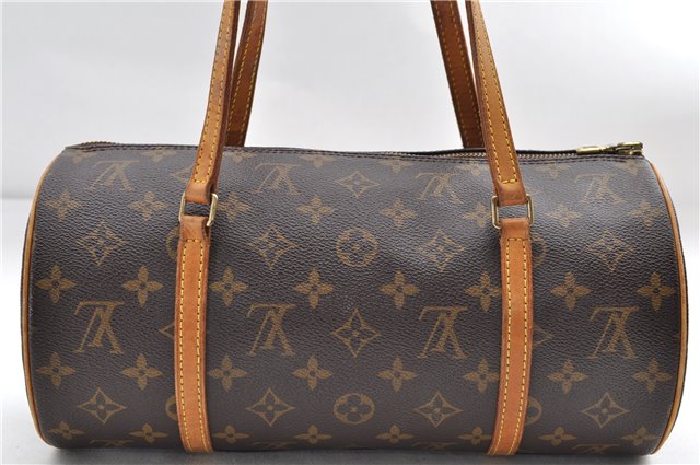Authentic Louis Vuitton Monogram Papillon 30 Hand Bag M51385 LV 8642D
