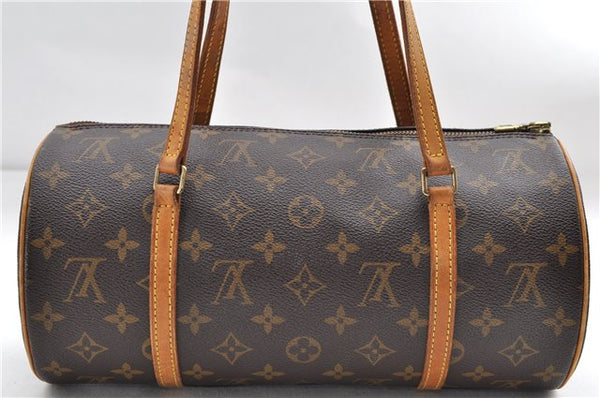 Authentic Louis Vuitton Monogram Papillon 30 Hand Bag M51385 LV 8642D
